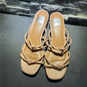 DV by Dolce Vita Women's Beige Knotted Sandals
